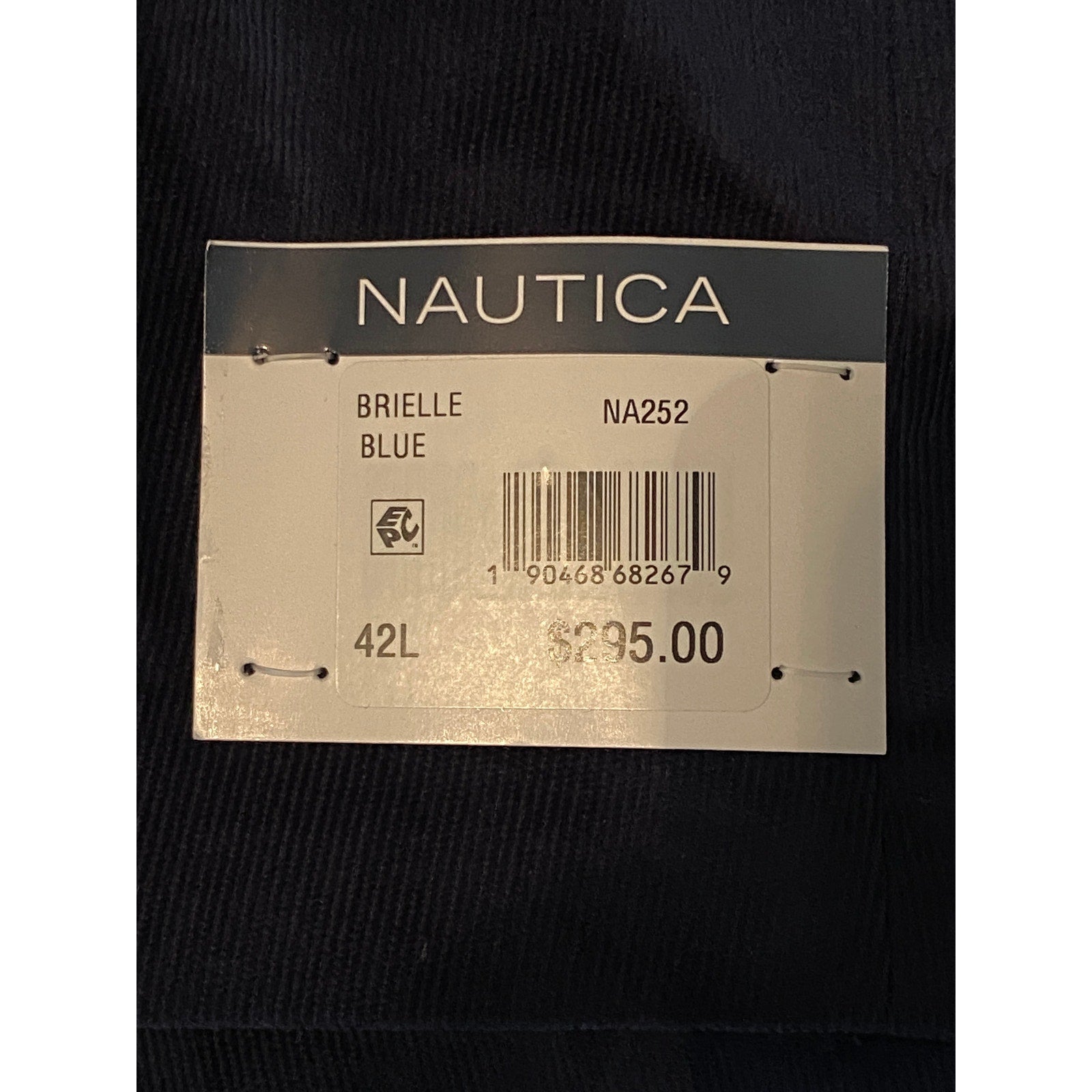 Nautica Sport Coat Men's 42 Long Corduroy Sport Coat Modern Fit Navy Blue