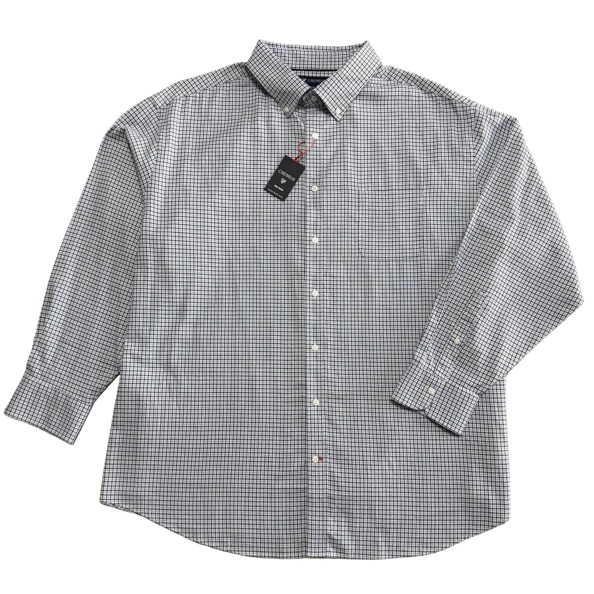 Daniel Cremieux Dress Shirt Men's 3XB Big & Tall Button-Down Stretch Check
