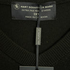 Hart Schaffner Marx Sweater Vest Men's 2XT Big & Tall V-Neck Wool Black NWT