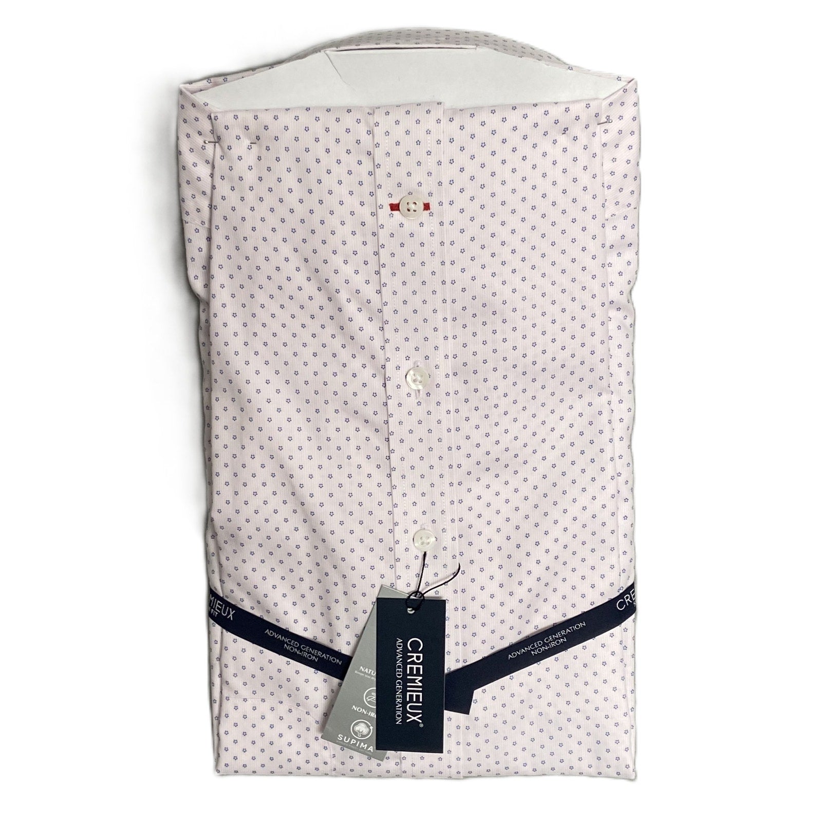 Daniel Cremieux Dress Shirt Men's 16-33 Slim Fit Supima Cotton Pink Star