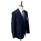 Tayion Suit Jacket Men's 44 Regular Acountour Peak Lapel Navy Blue