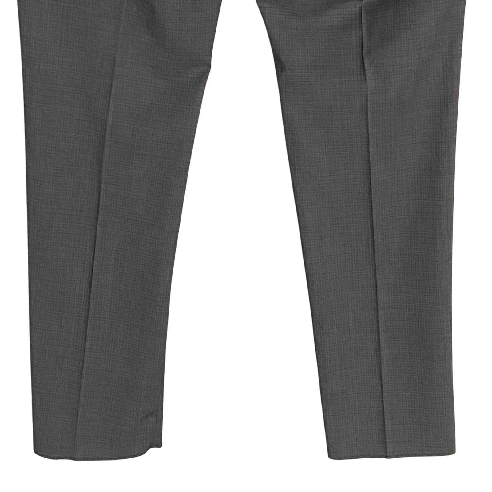 Daniel Cremieux Dress Pant Men's 46R Traveler Raw Hem Comfort Waistband Grey