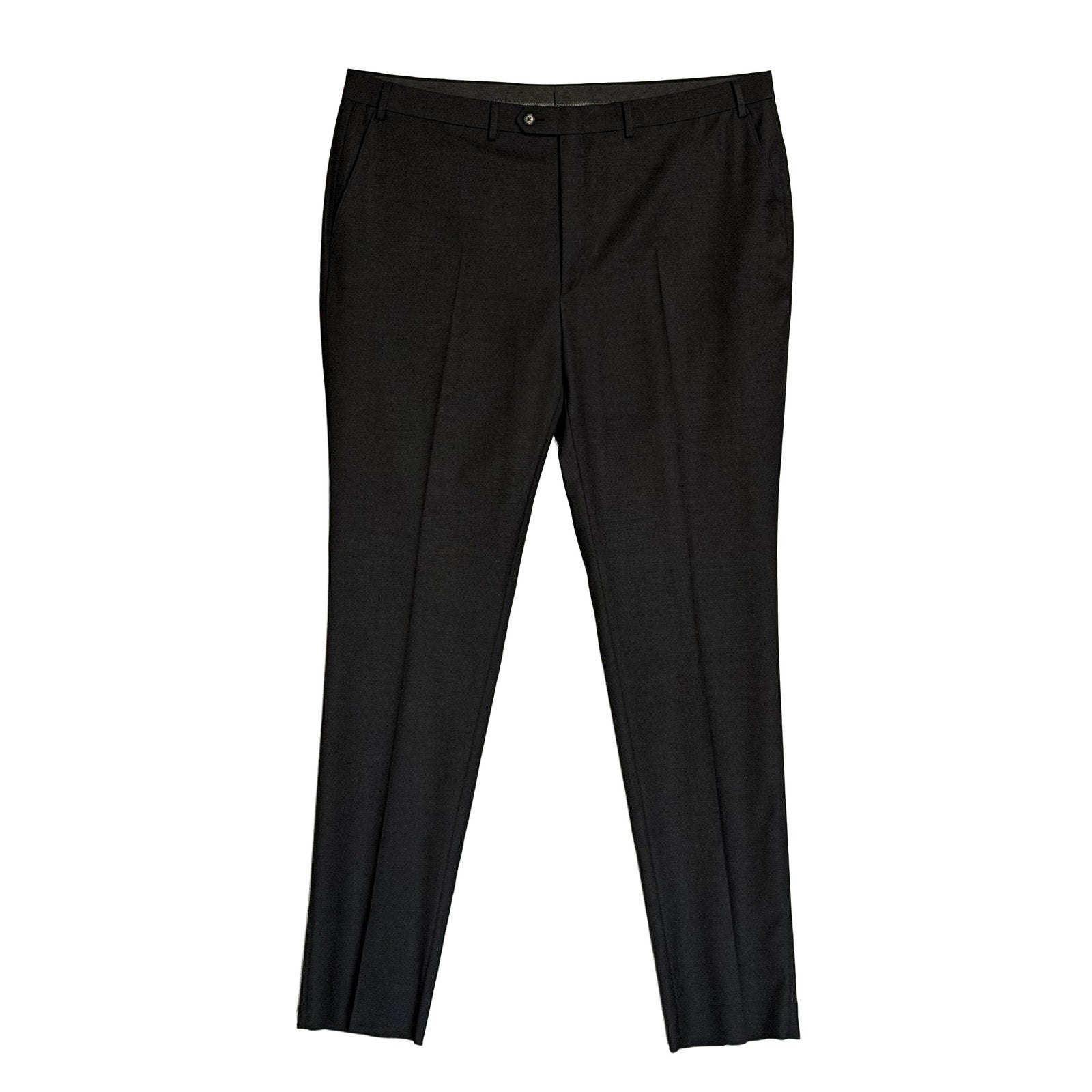 Hickey Freeman Suit Pant Men's 43W Classic Fit Stretch Wool Blend Charcoal