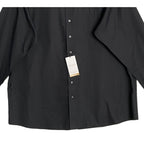 Roundtree & Yorke Dress Shirt Men's 20 36/37 Tall Slim Cotton Twill Black
