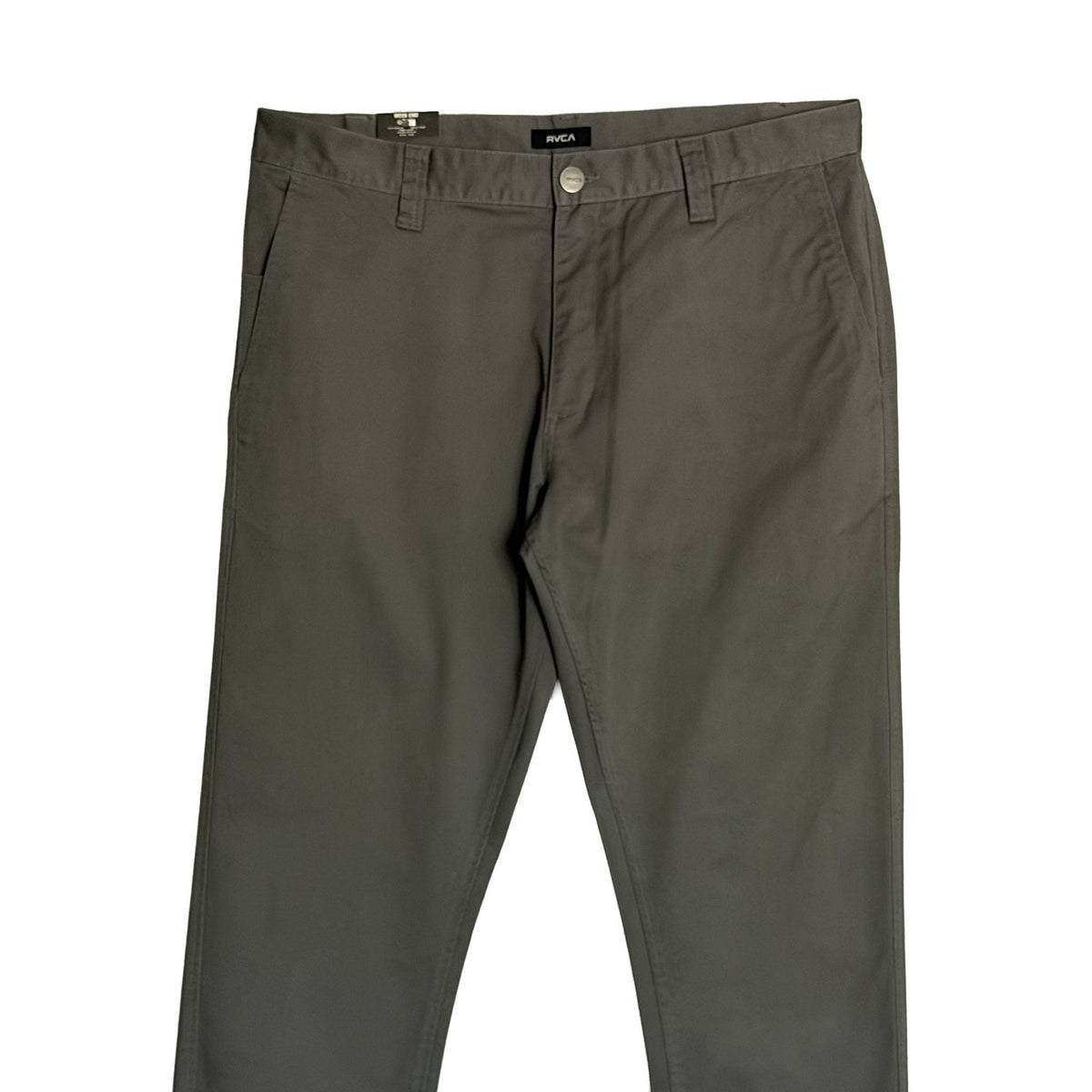 RVCA Week-End Pant Men's 36"x32" Straight Fit Stretch Fabric Smoke Gray
