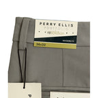 Perry Ellis Portfolio Dress Pant Men's 36"x32" Modern Fit Chiseled Stone