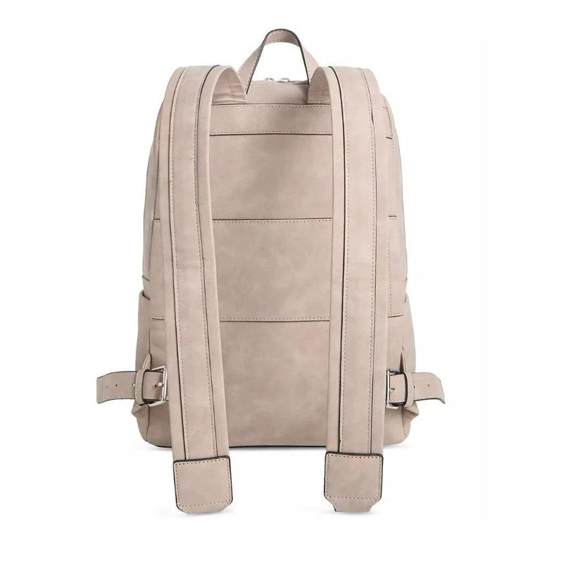 Alfani Men's Medium Backpack Adjustable Backstrap, Zip Closure Beige