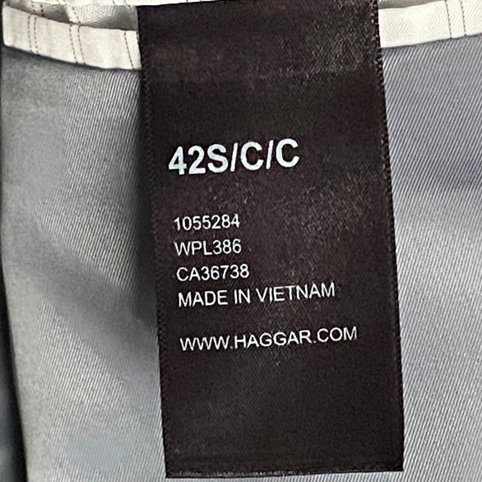 Haggar Suit Jacxket Men's 42S Classic Fit Premium Stretch Charcoal