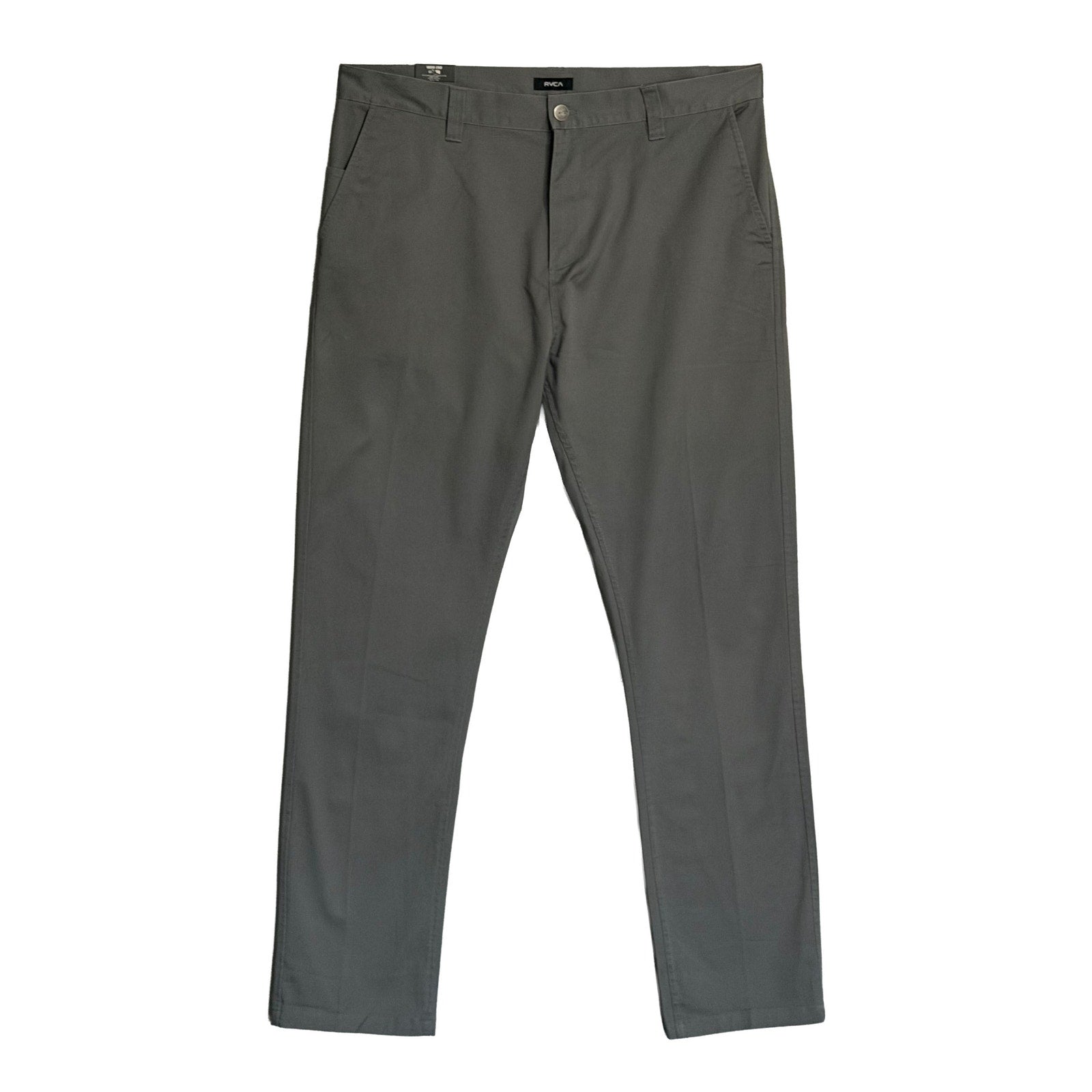 RVCA Week-End Pant Men's 40"x34" Straight Fit Stretch Fabric Smoke Gray