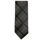 Calvin Klein Necktie Silk Blend Classic Width and Length Black & Gray Stripe