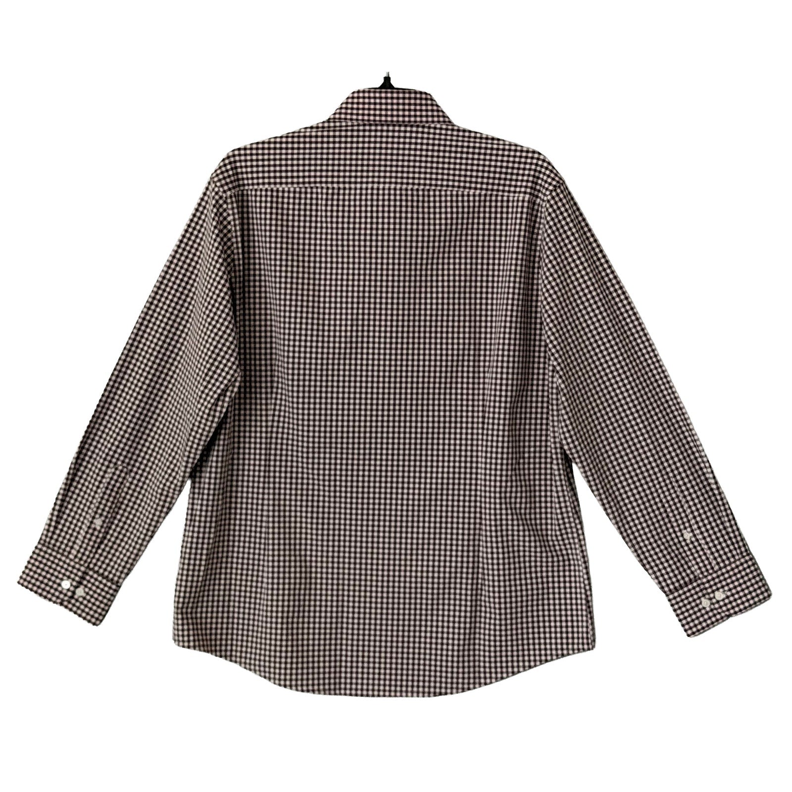 Mizzen+Main Shirt Men's XXL Leeward Trim Fit Long Slv Eggplant Crew Gingham