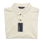 Roundtree & Yorke Men's Big & Tall XXL Long Sleeve Polo Shirt Cream