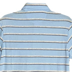 Daniel Cremieux Shirt 38 Men's Small Pima Cotton Polo Blue & Gray Stripe