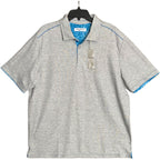 Tommy Bahama Polo Shirt Men's XL Island Zone Pima Cotton Gray Heather
