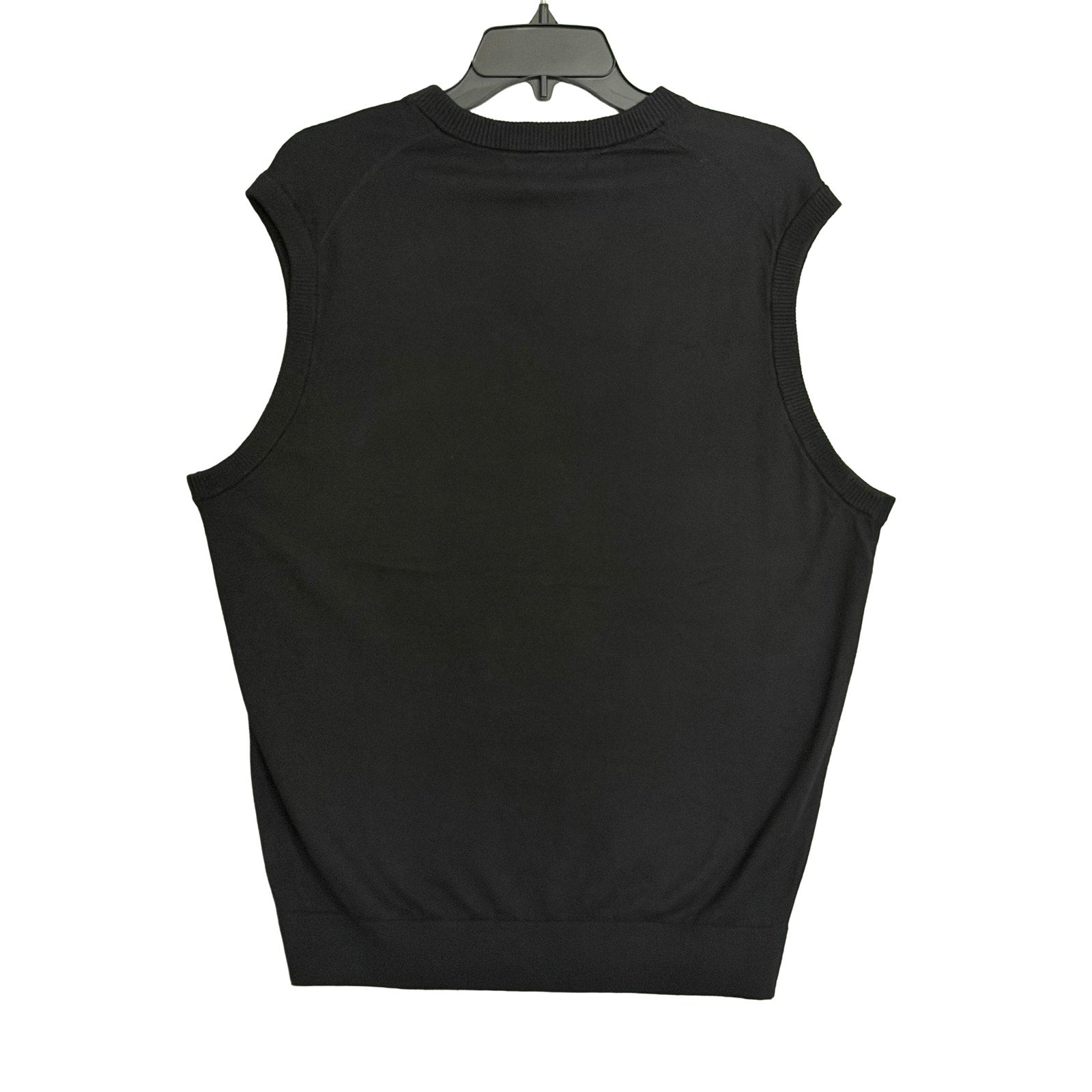 Daniel Cremieux Sweater Vest Men's Large Supima Cotton Cashmere Black