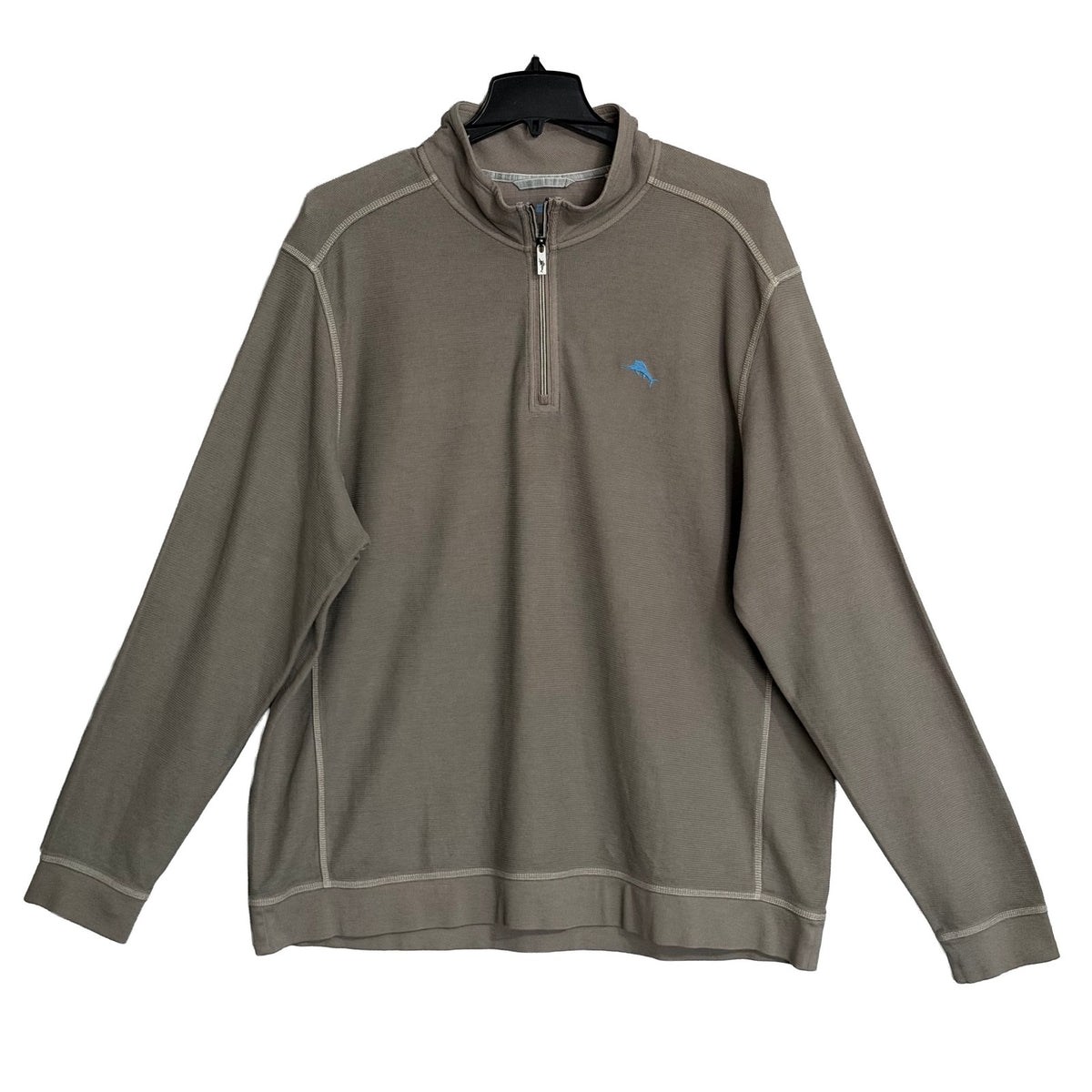 Tommy Bahama Half-Zip Men's 2XLT Big & Tall Montego Bay Sweatshirt Shadow