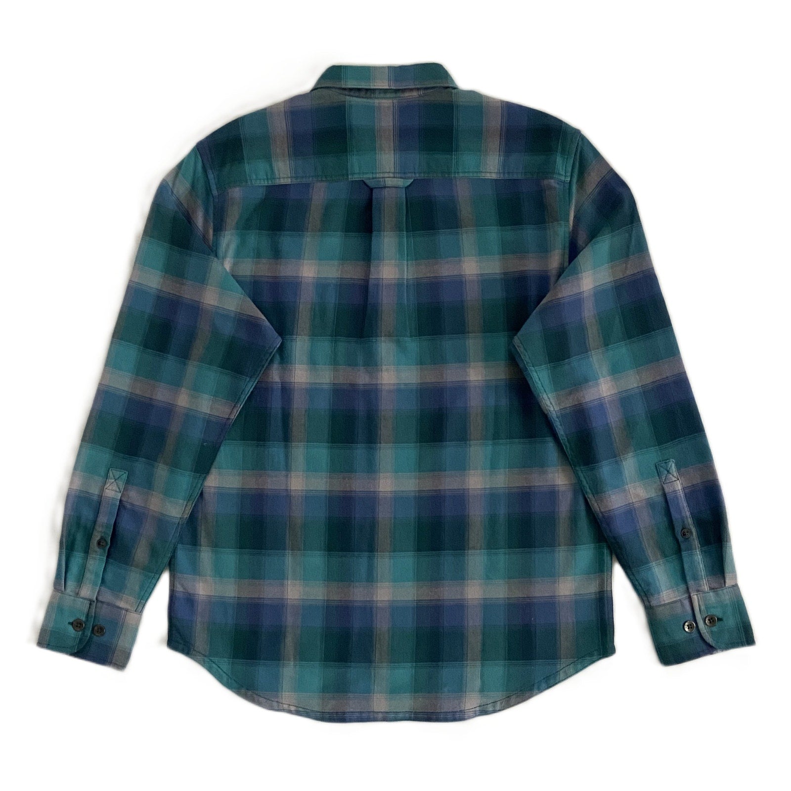 Tommy Bahama Shirt Men's Small Canyon Beach Flannel Fireside Check Seaway