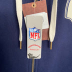 Mitchell & Ness Dallas Cowboys Throwbacks Hoodie Men's Small Full Zip Blue
