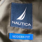 Nautica Sport Coat Men's 42 Long Corduroy Modern Fit Stretch Dark Olive