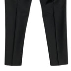 Ted Baker Joey Pants Men's 40R Wool Dress Pant Solid Black Raw Hem