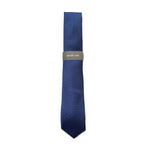 Michael Kors Necktie 3" Indigo Marbury Neat Standard Length Silk Blend