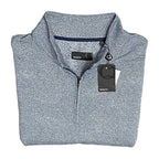 Quieti 1/4 Zip Pullover Men's XXL Mock Neck Stretch Fabric Blue