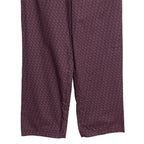 Ted Baker Sleep Pant Men's Small Woven Cotton Drawstring Pockets Red & Black