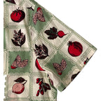 Murano Casual Shirt Men's XL "From the Garden" Slim Fit Short Slv Green/Red