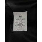 Nautica Men's 42 Regular Overcoat Double-Breasted Wool Blend Lined Black