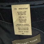 Michael Kors Suit Jacket Men's 52 Long Classic Fit Wool Silk Linen Blue Ck