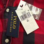 Polo Ralph Lauren Men's XL Classic Fit Cotton Flannel Shirt Red Black Check