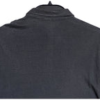 Faherty Polo Shirt Men's XL Reserve Short Sleeve Linen Washed Black