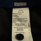 Perry Ellis Portfolio Pants Men's 38"x32" Modern Fit Linen Blend Blueprint