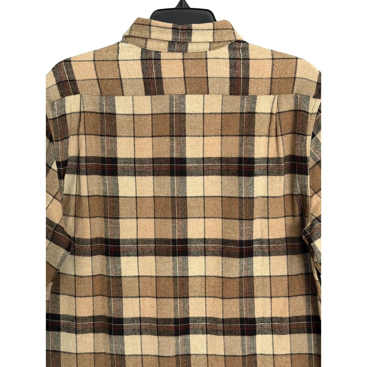 The Normal Brand Shirt Men's Medium Long Sleeve Soft Flannel Mink Plaid