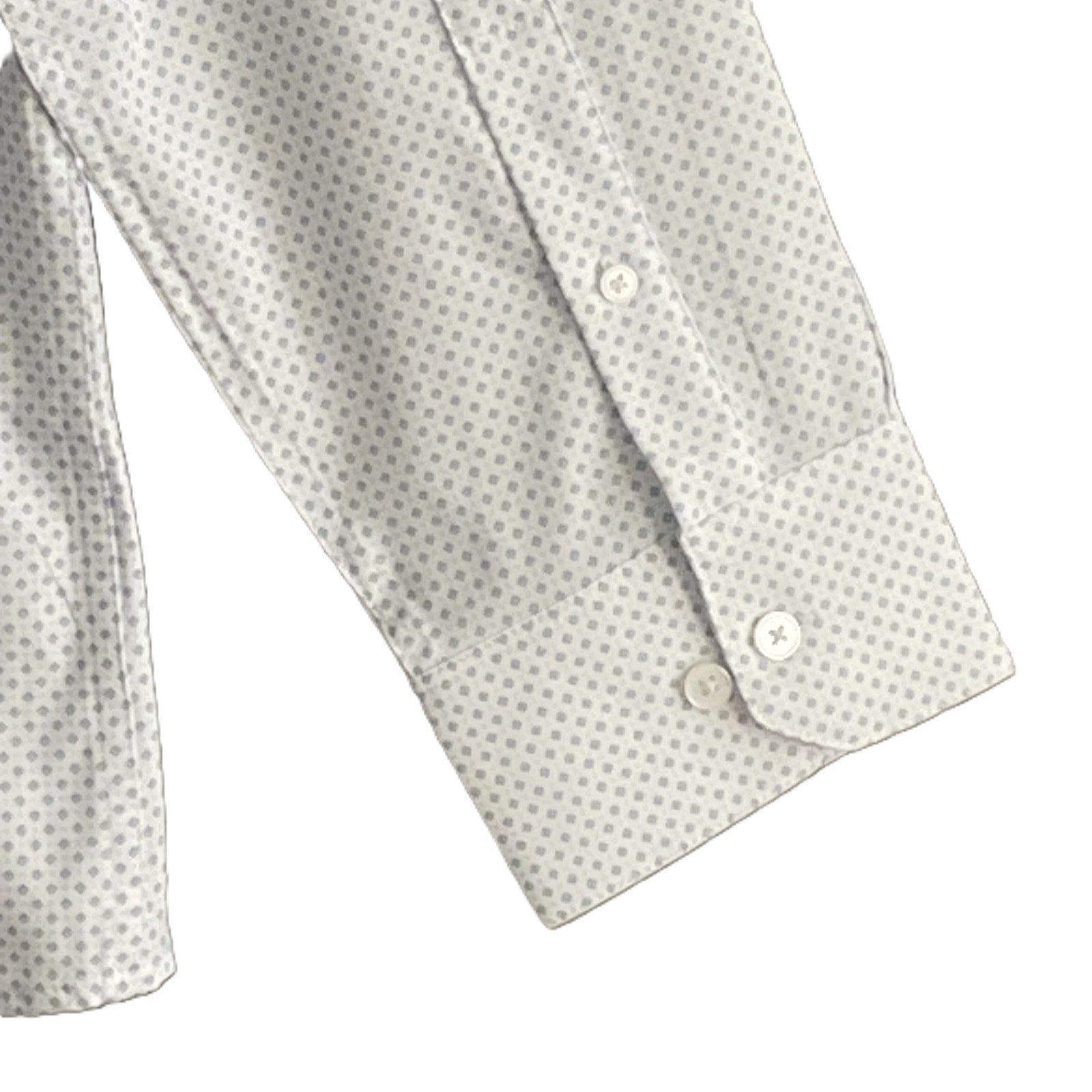 Mizzen+Main Shirt Men's XXL Leeward Trim Fit Long Slv White Double Diamond