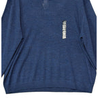 Hart Schaffner Marx Sweater Men's 3XB Big & Tall V-Neck Merino Wool Blue Heather