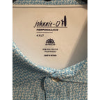 Johnnie-O Polo Shirt Men's 4XLT Big & Tall Short Sleeve Stretch Blue Geo