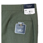 Daniel Cremieux Dress Pant Men's 44R Traveler Raw Hem Comfort Waist Green