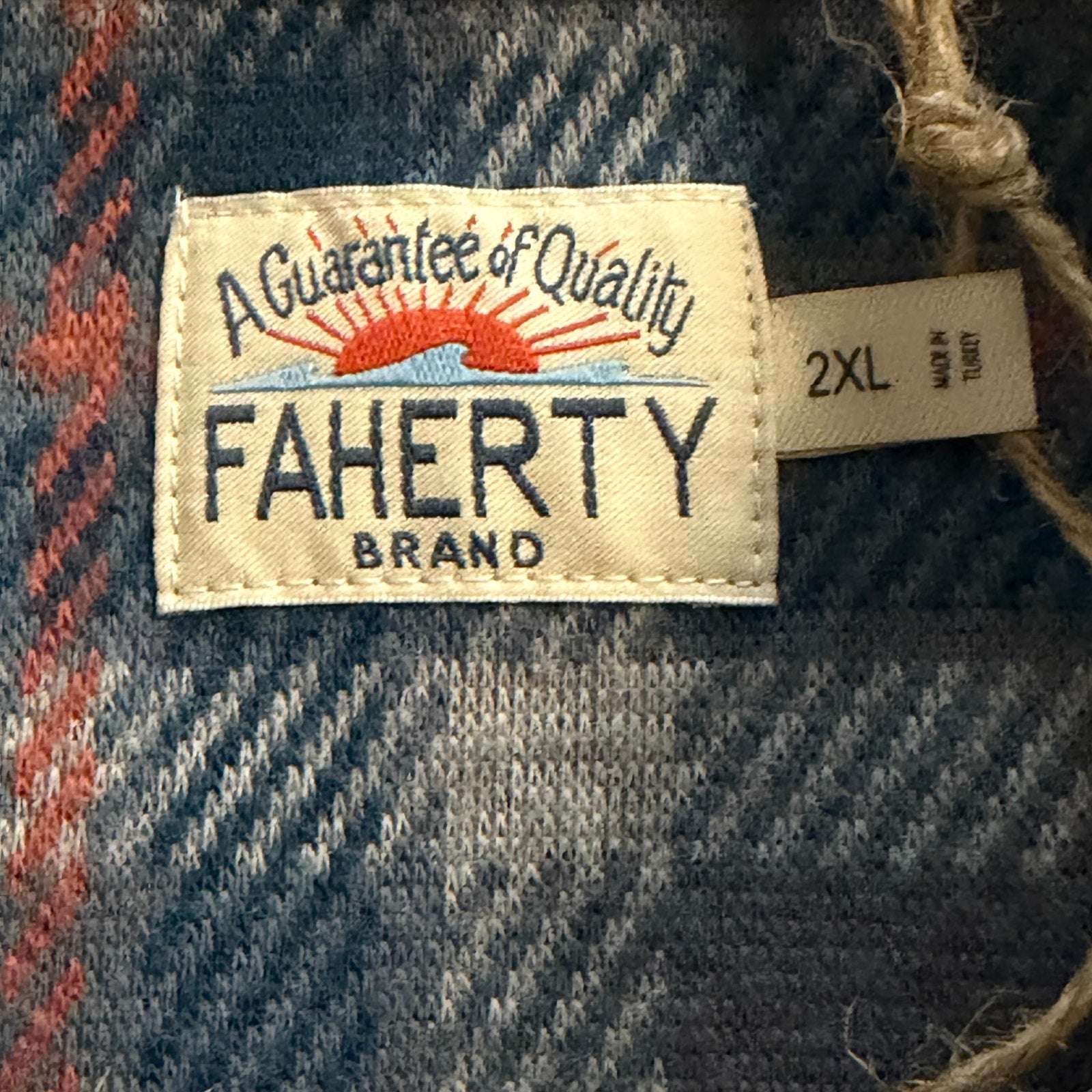 Faherty Legend Sweater Shirt Men's XXL Long Sleeve Soft Flannel Pockets