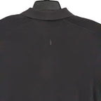 Michael Kors Polo Shirt Men's Large Short Sleeve Knit Cotton Black