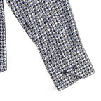 Bugatchi Dress Shirt Men's Small Long Sleeve Button-Up Blue Brown Geo