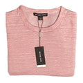 Michael Kors T-Shirt Men's Large Long Sleeve Crew Neck Linen Dusty Rose