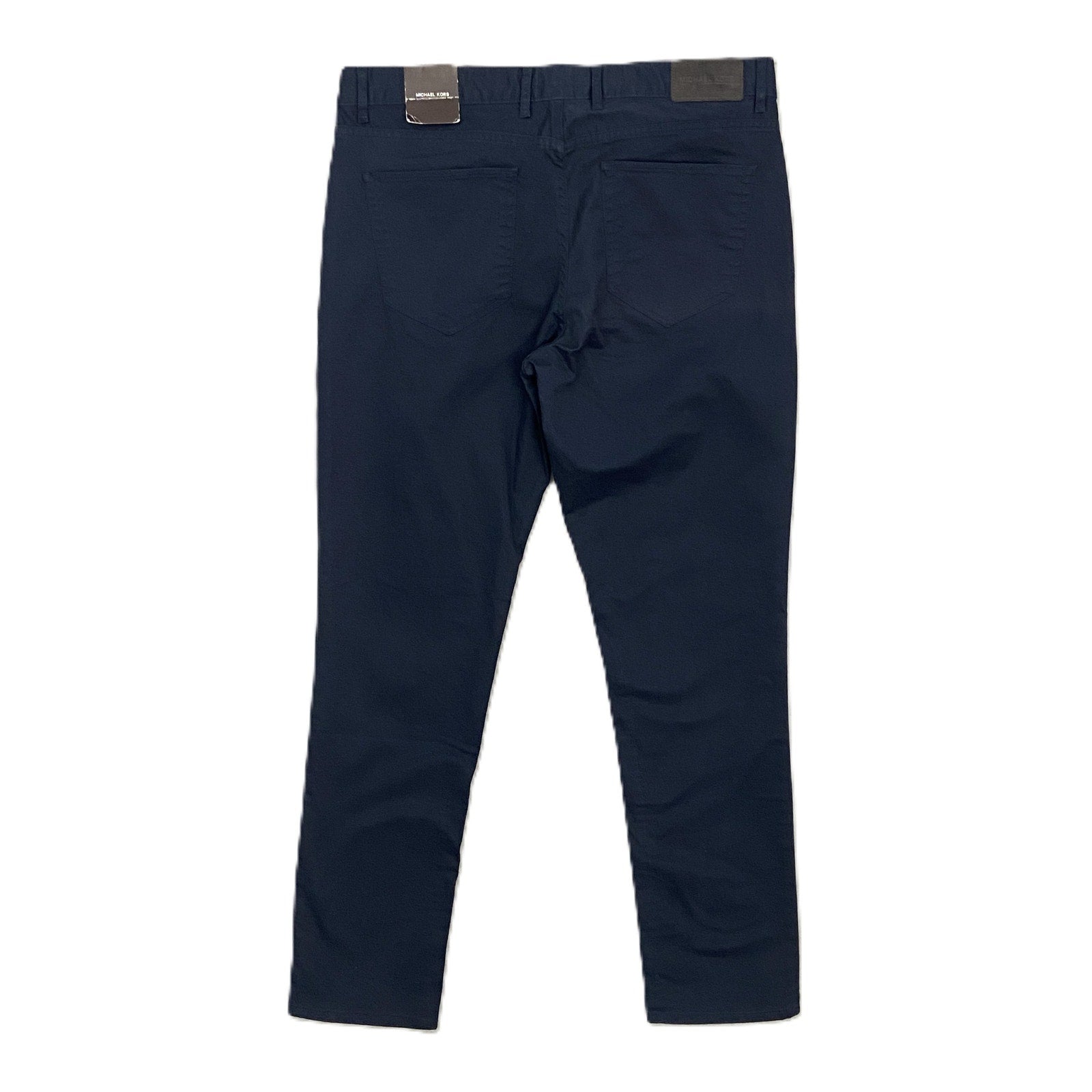 Michael Kors Men's 40x32 Parker Slim Fit Stretch Twill Pants Midnight