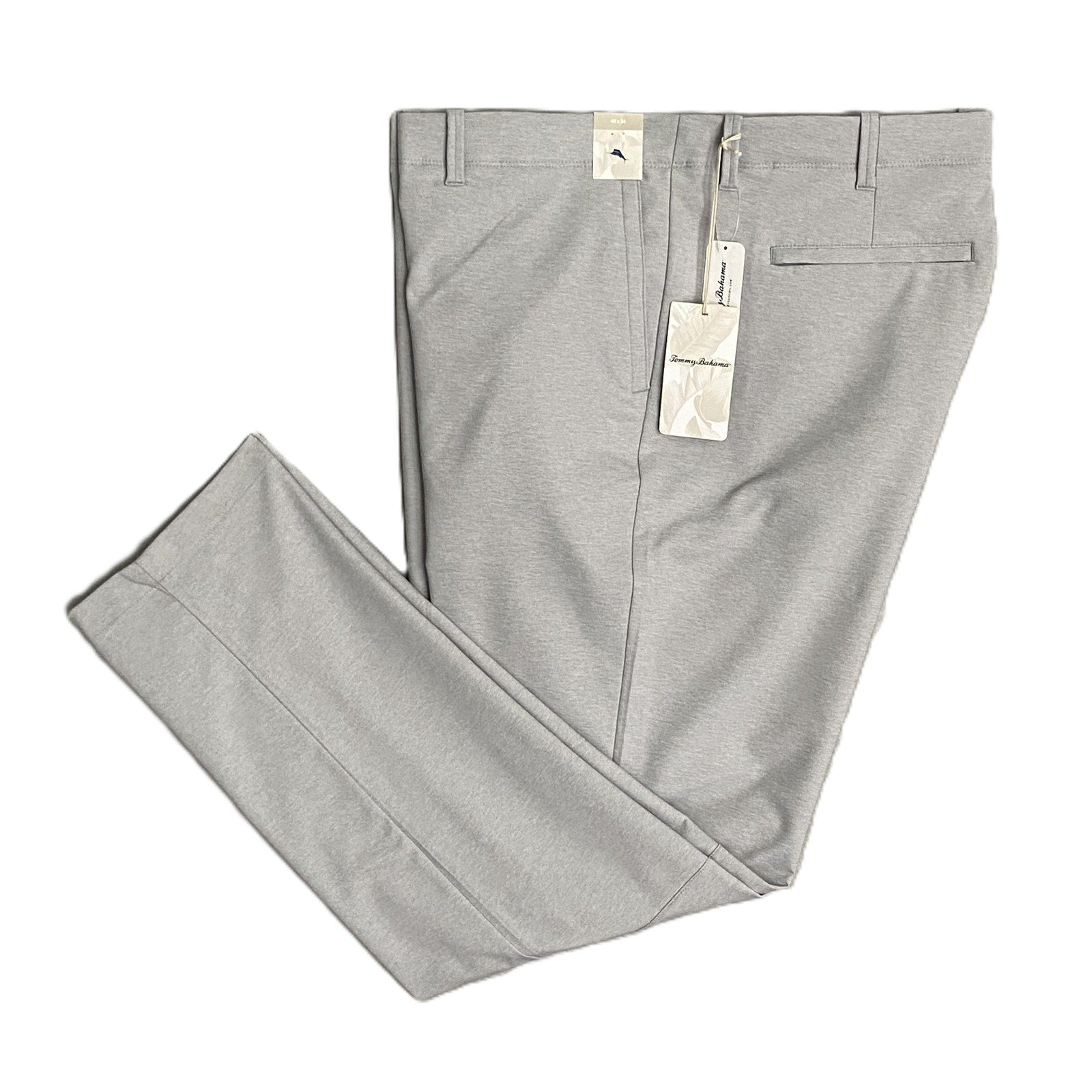 Tommy Bahama Men's 44x34 "On Par Flat Front" Pants Harbor Mist