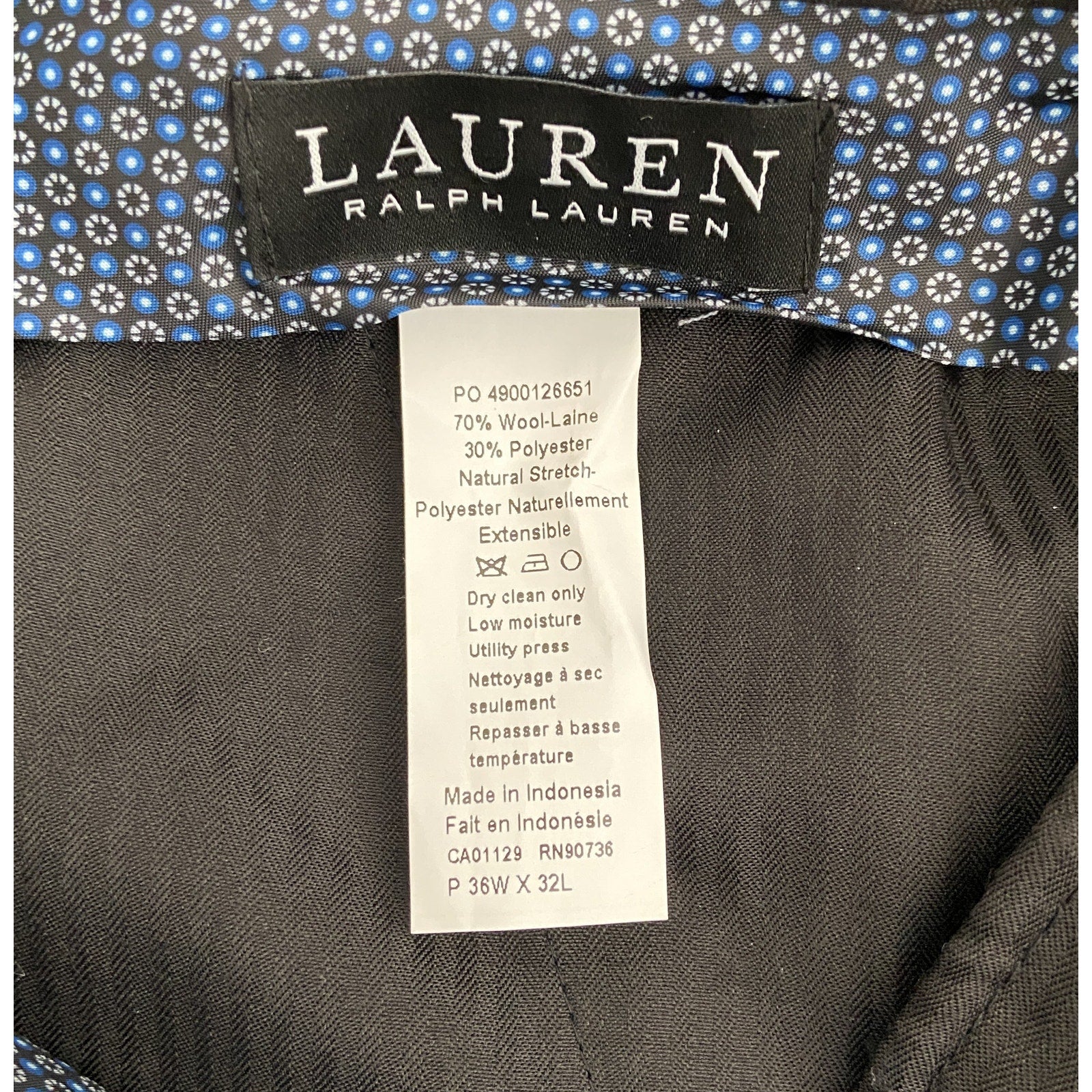 Ralph Lauren Dress Pant Men's 36x32 Ultraflex Trouser Classic Fit Blue –  Prime Buy Direct