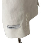 Bar III Men's 46 Long Suit Jacket Slim Fit Linen Cotton Blend White