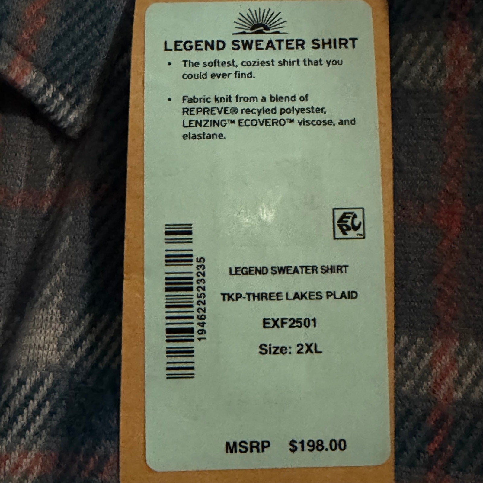 Faherty Legend Sweater Shirt Men's XXL Long Sleeve Soft Flannel Pockets