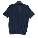Daniel Cremieux Polo Shirt Men's Medium Linen Key West Collection Blue