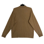 Daniel Cremieux Mock Neck Shirt Signature Solid Interlock Men's XL Brown