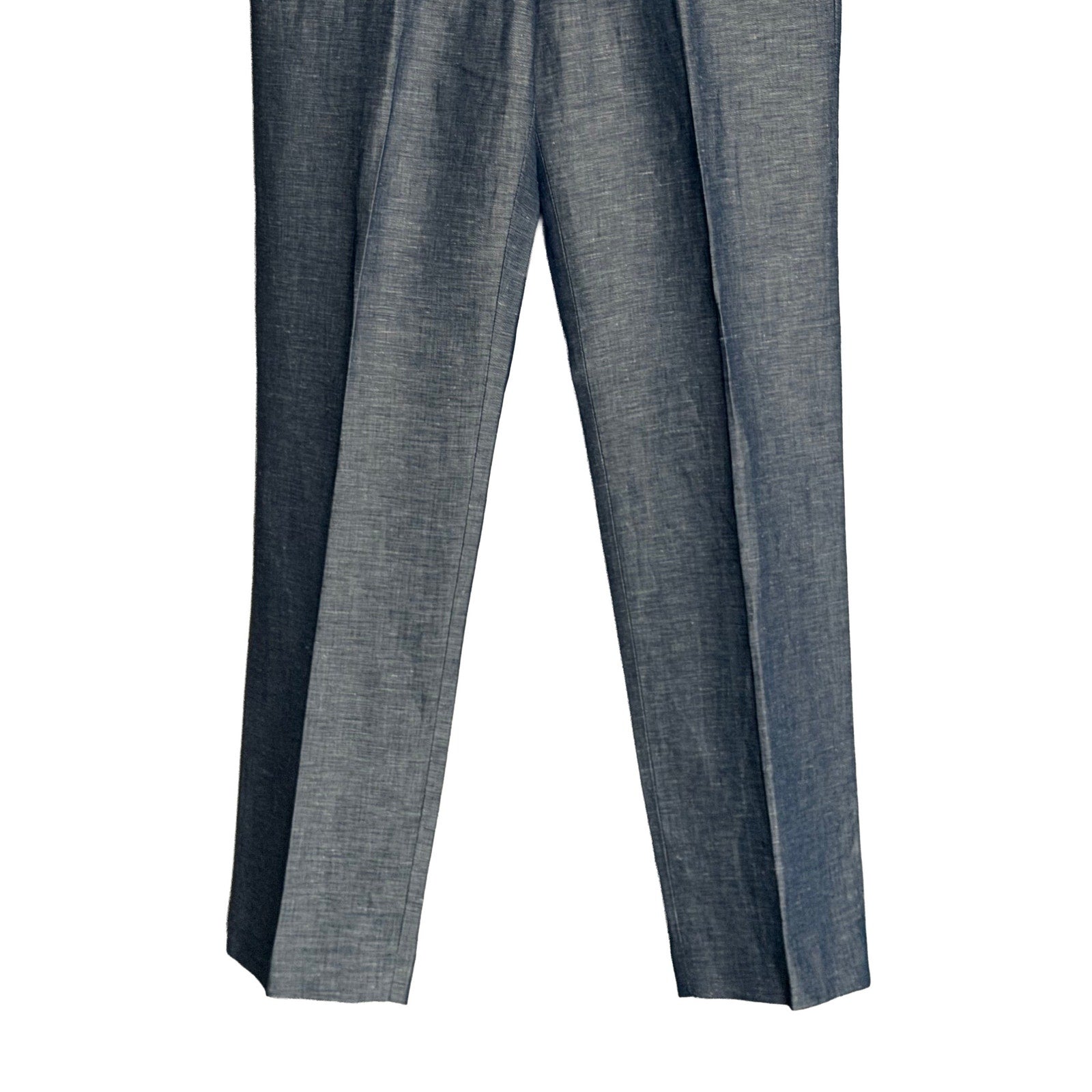 Perry Ellis Portfolio Pants Men's 32"x32" Modern Fit Linen Blend Blueprint